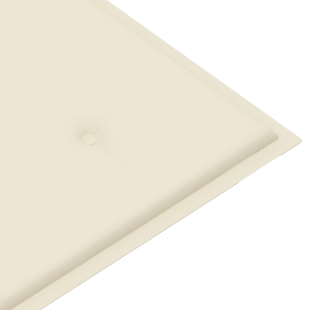 NNEVL Garden Bench Cushion Cream 120x50x3 cm