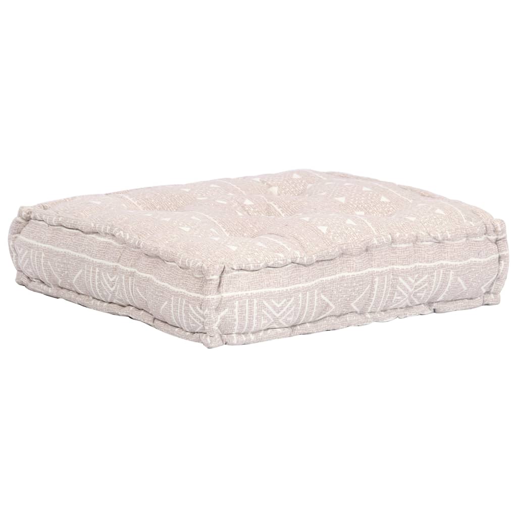 NNEVL Single Modular Pouffe Beige Fabric