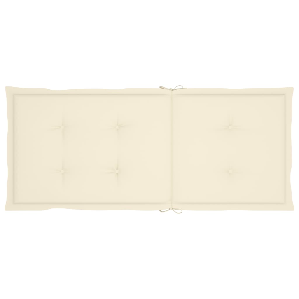 NNEVL Garden Chair Cushions 6 pcs Cream 120x50x3 cm