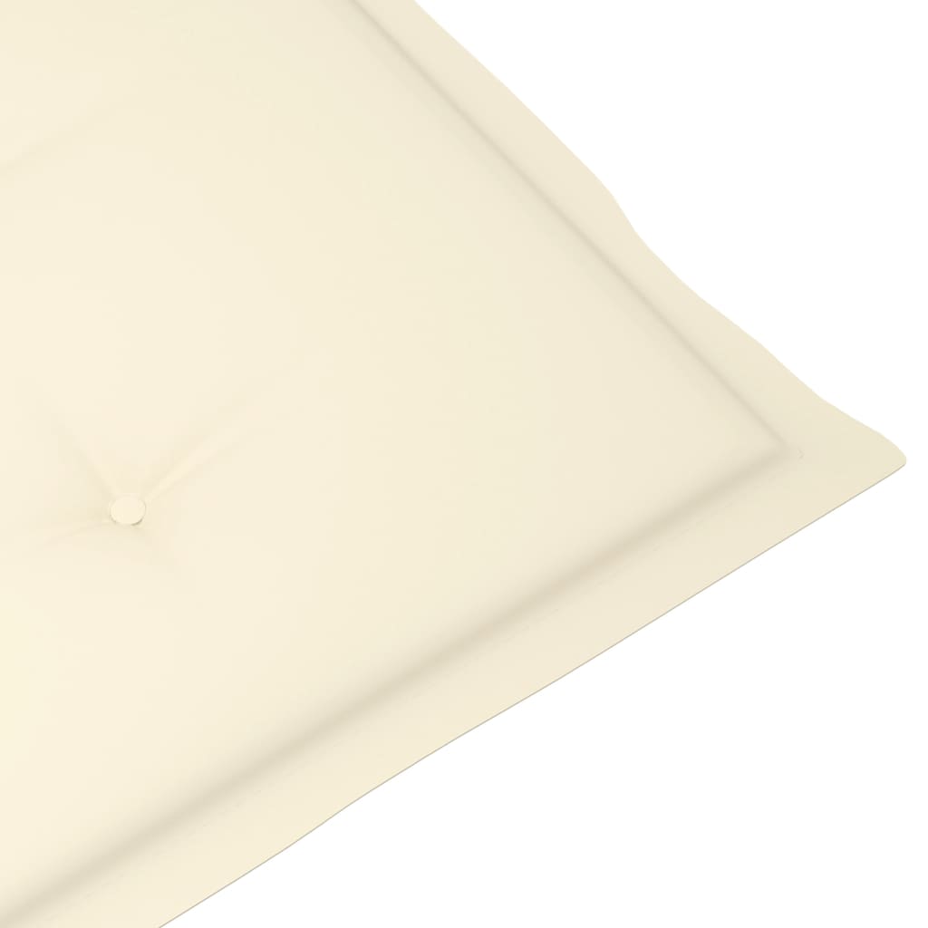 NNEVL Garden Chair Cushions 6 pcs Cream 120x50x3 cm
