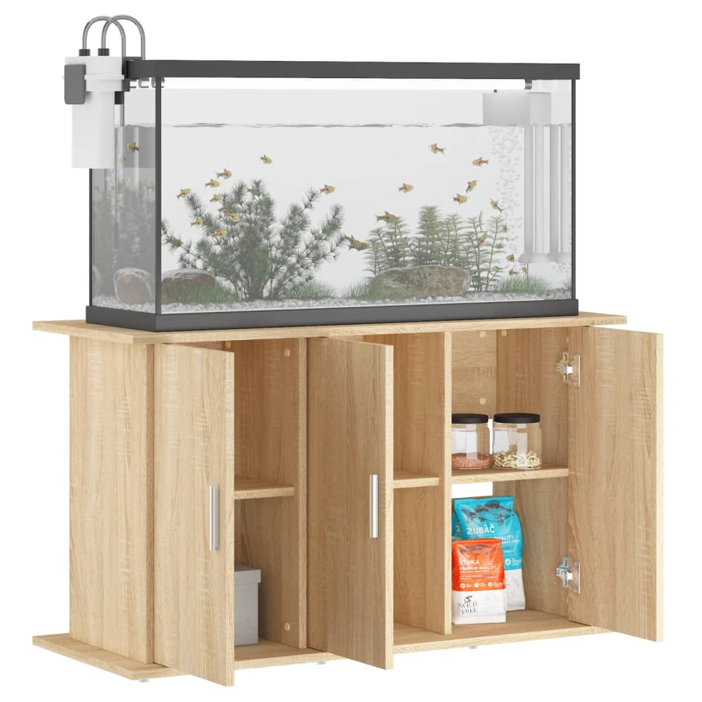 NNEVL Aquarium Stand Sonoma Oak 101x41x58 cm Engineered Wood-2