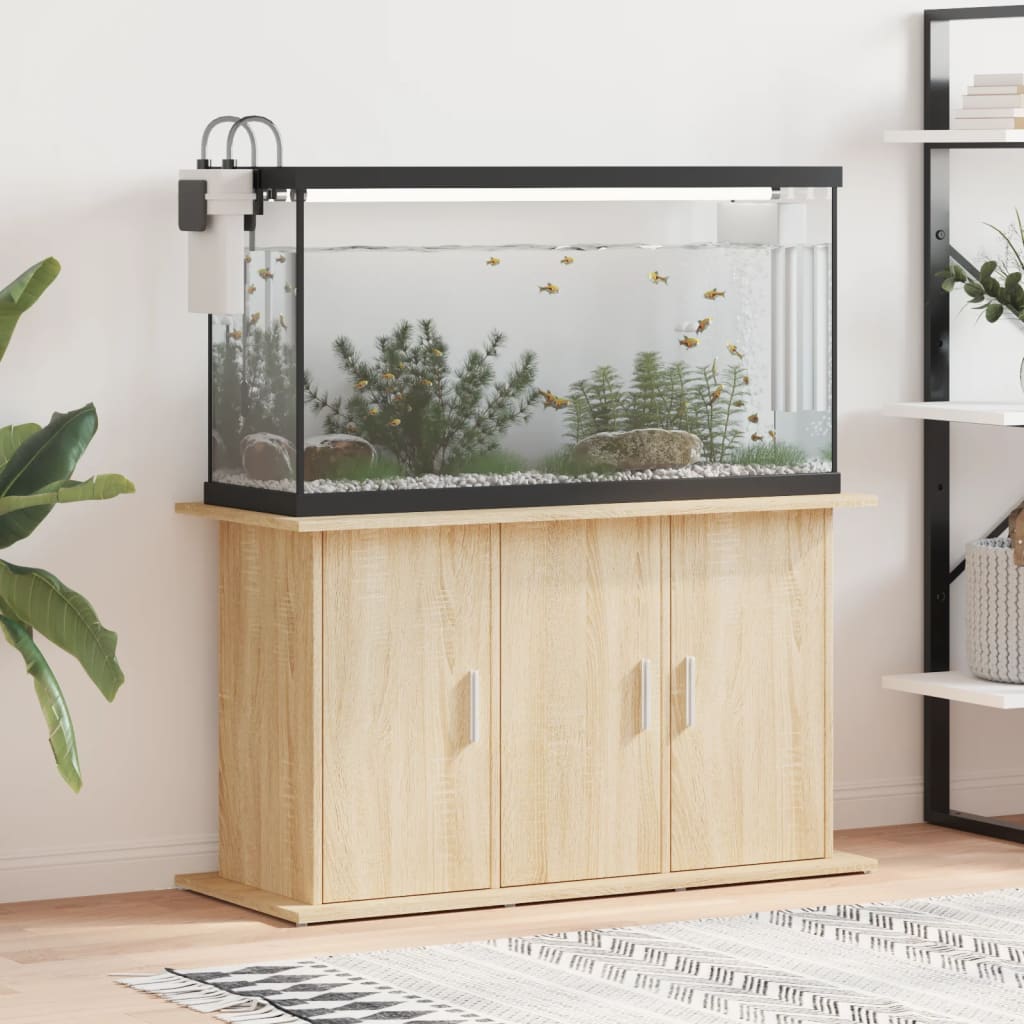 NNEVL Aquarium Stand Sonoma Oak 101x41x58 cm Engineered Wood-0