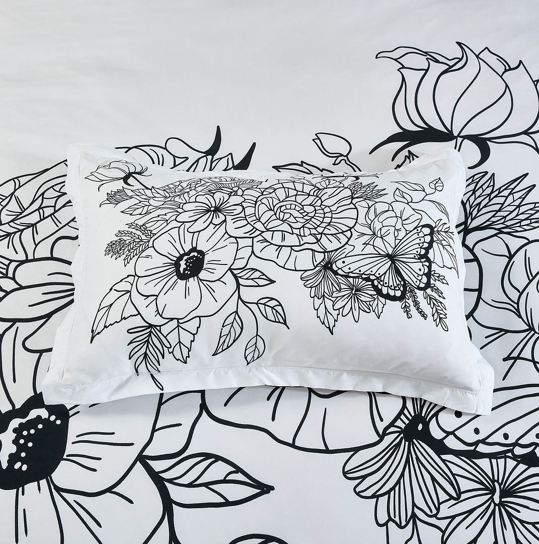 NNEDSZ Viene Floral Quilt Cover Set - Queen Size
