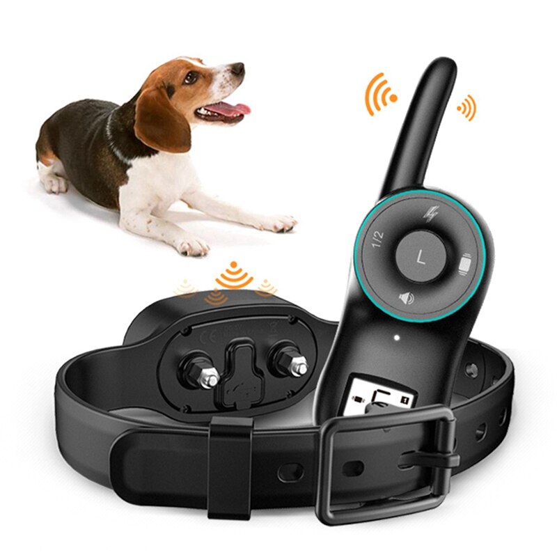 Pet Waterproof Training Collars Stop Barking Dog Rechargeable Ultrasonic Collars Pet Dog Anti Bark Collar Control Train
