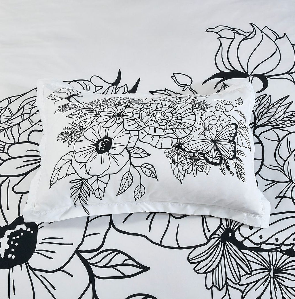 NNEDSZ Viene Floral Quilt Cover Set - Queen Size