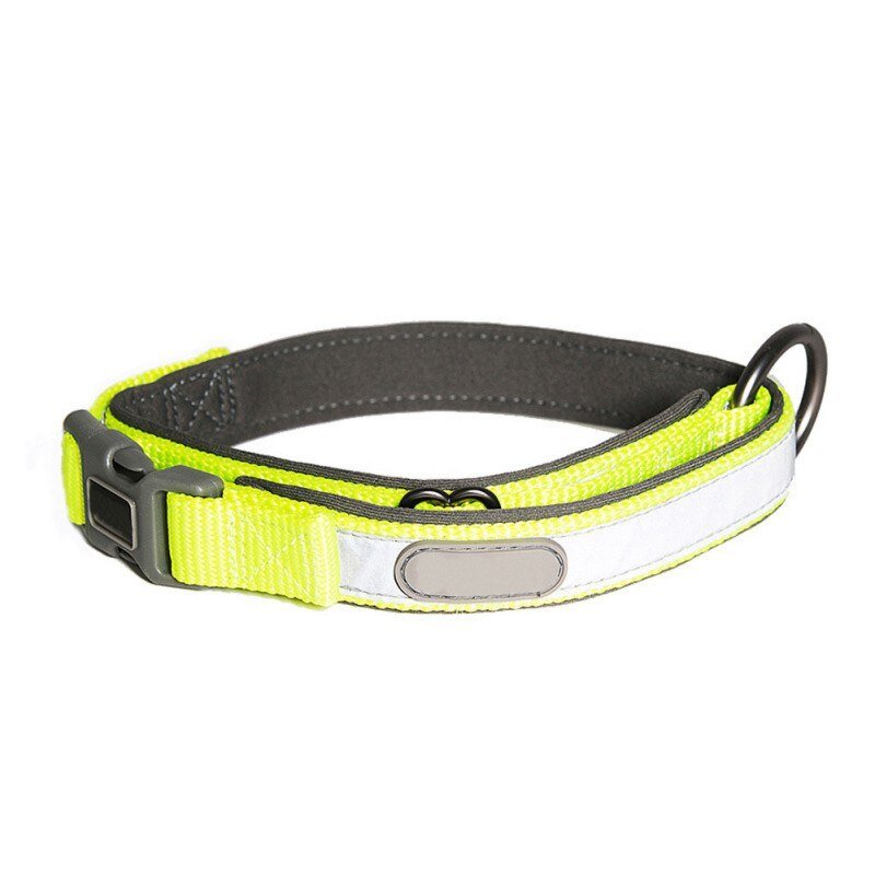 Dog Collars and leash Set Reflective Pet Dog Tag Collar Leash Lead For Small Medium Large Dogs Pitbull Bulldog Pugs
